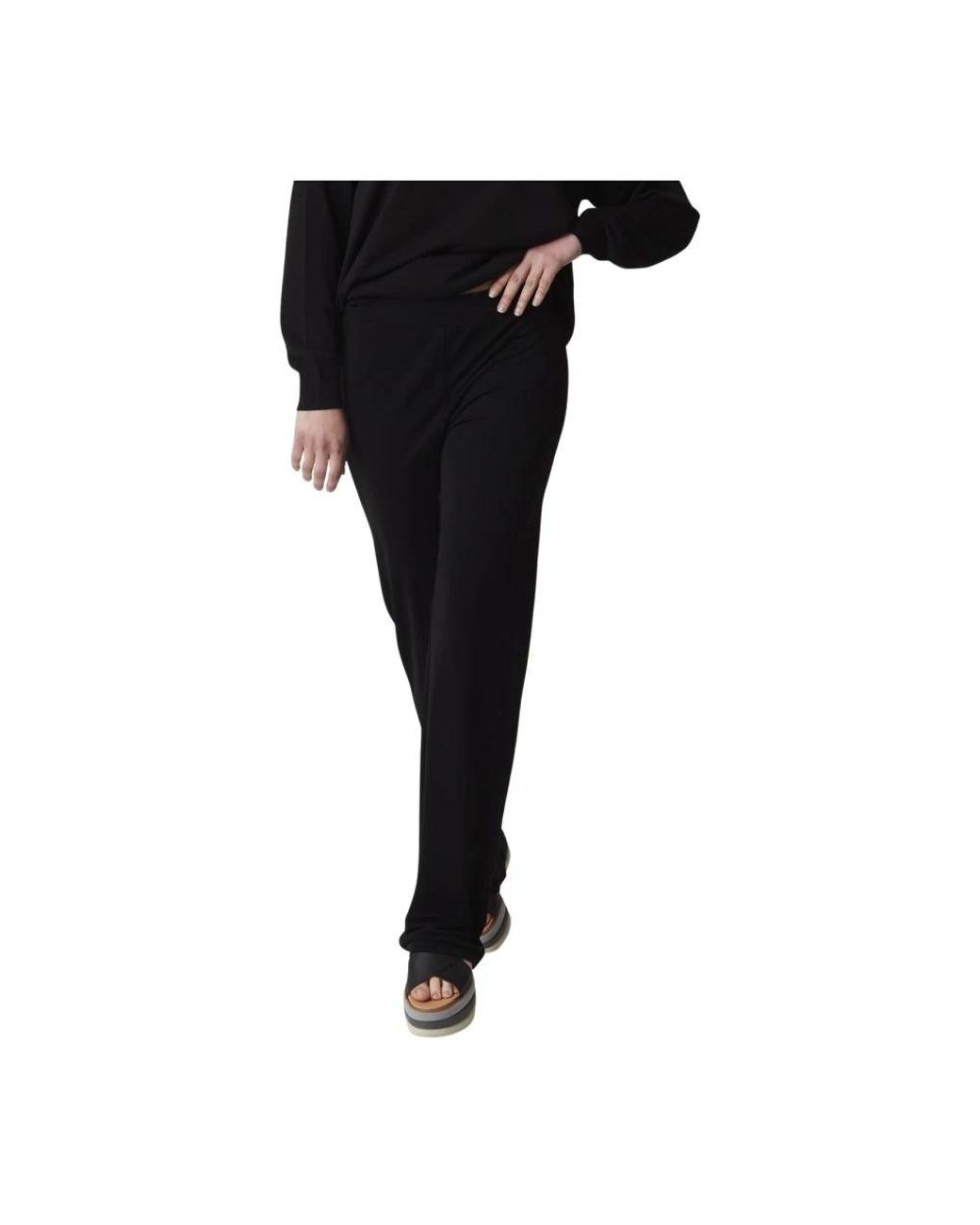 Alpha Studio Black Slim-Fit Trousers