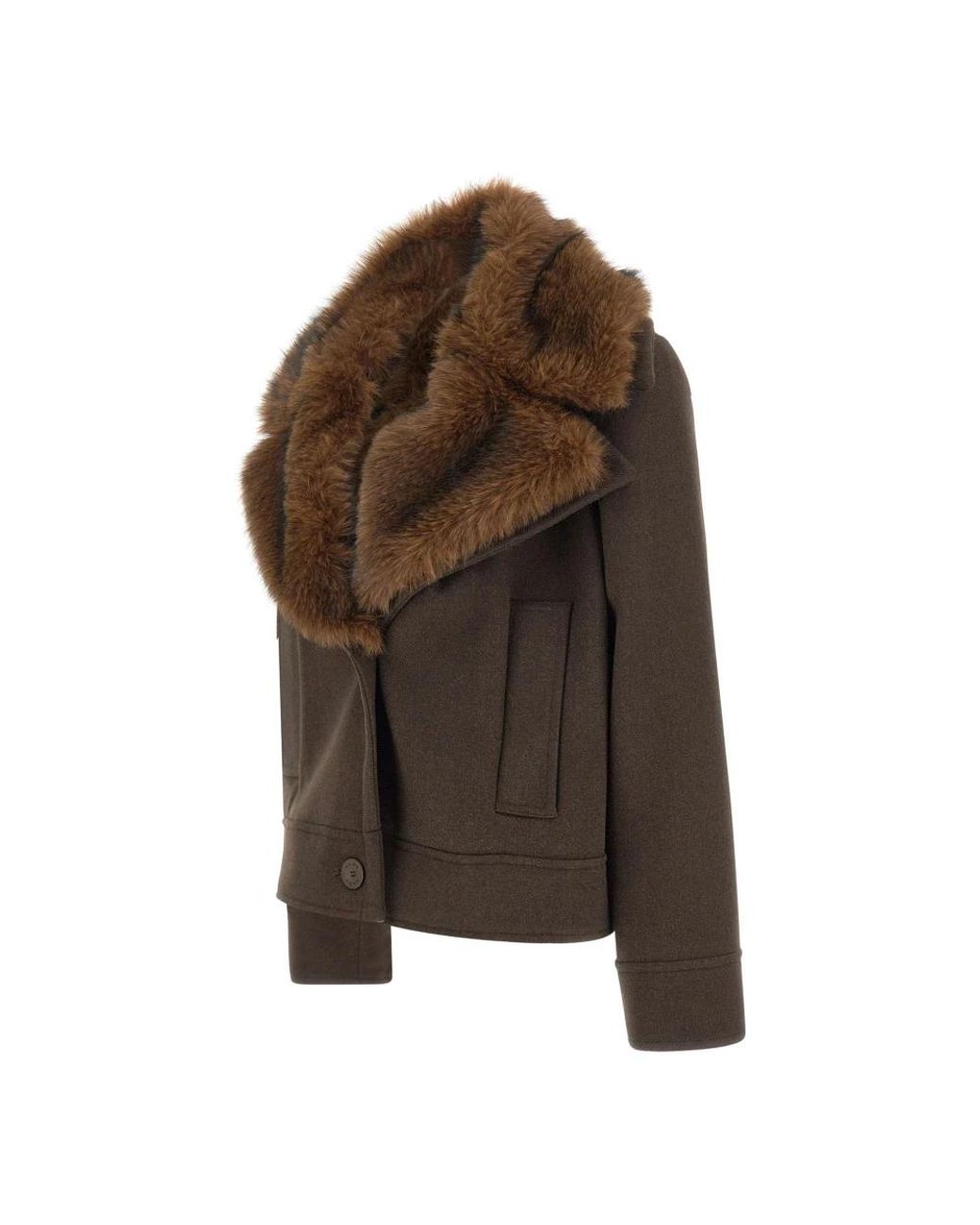 Kaos Brown Faux Fur & Shearling Jackets