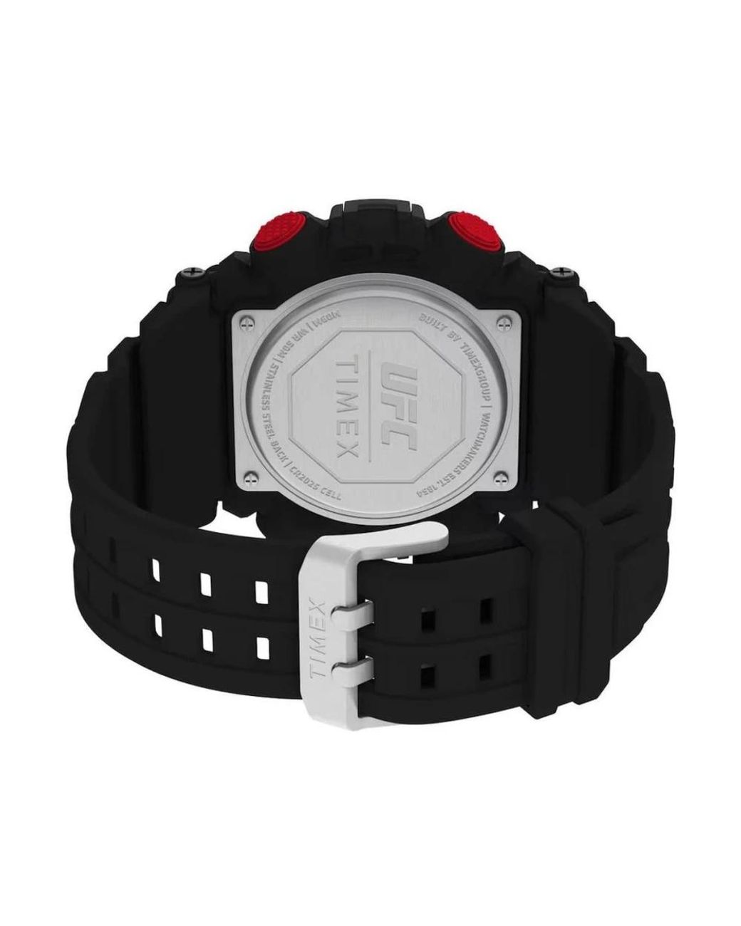 Timex Sportliche Gummiuhr Mit Chronograph Und Datumsfunktion in Black für Herren