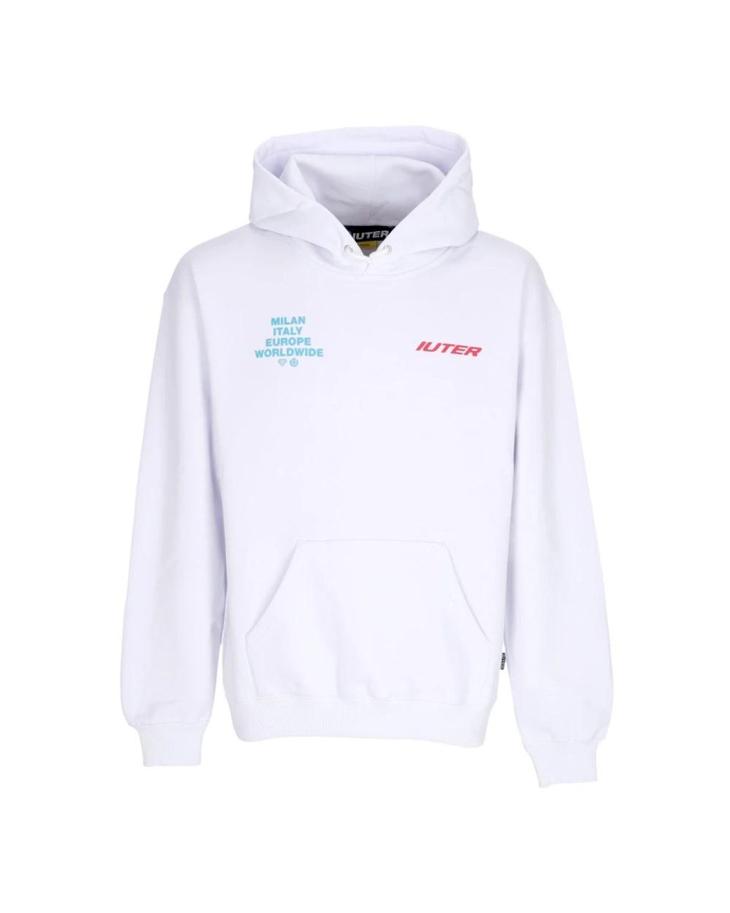 Iuter Hoodies & Sweatvesten ,Wit ,Katoen Witte Cupid Hoodie Sweatshirt in het White voor heren