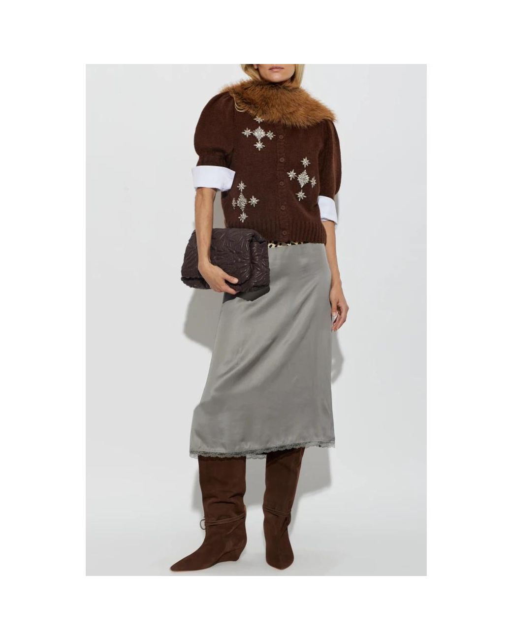 Cardigans Munthe en coloris Brown