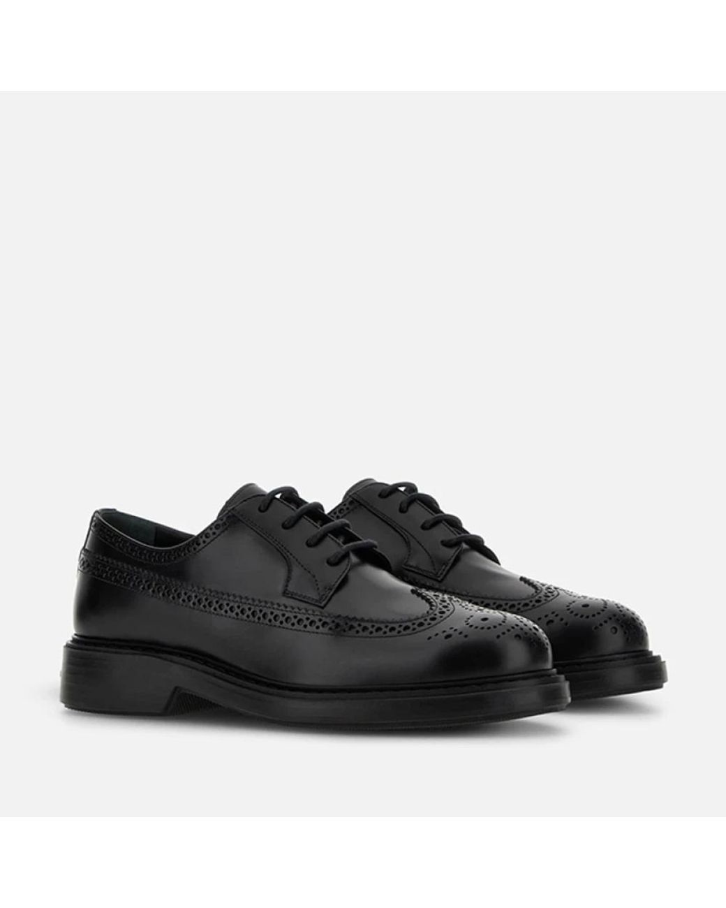 Hogan Black Laced Shoes for men