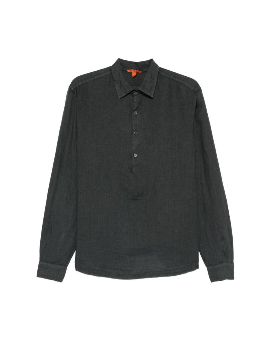 Barena Overhemden ,Grijs ,Linnen Camicia Pavan in het Black voor heren