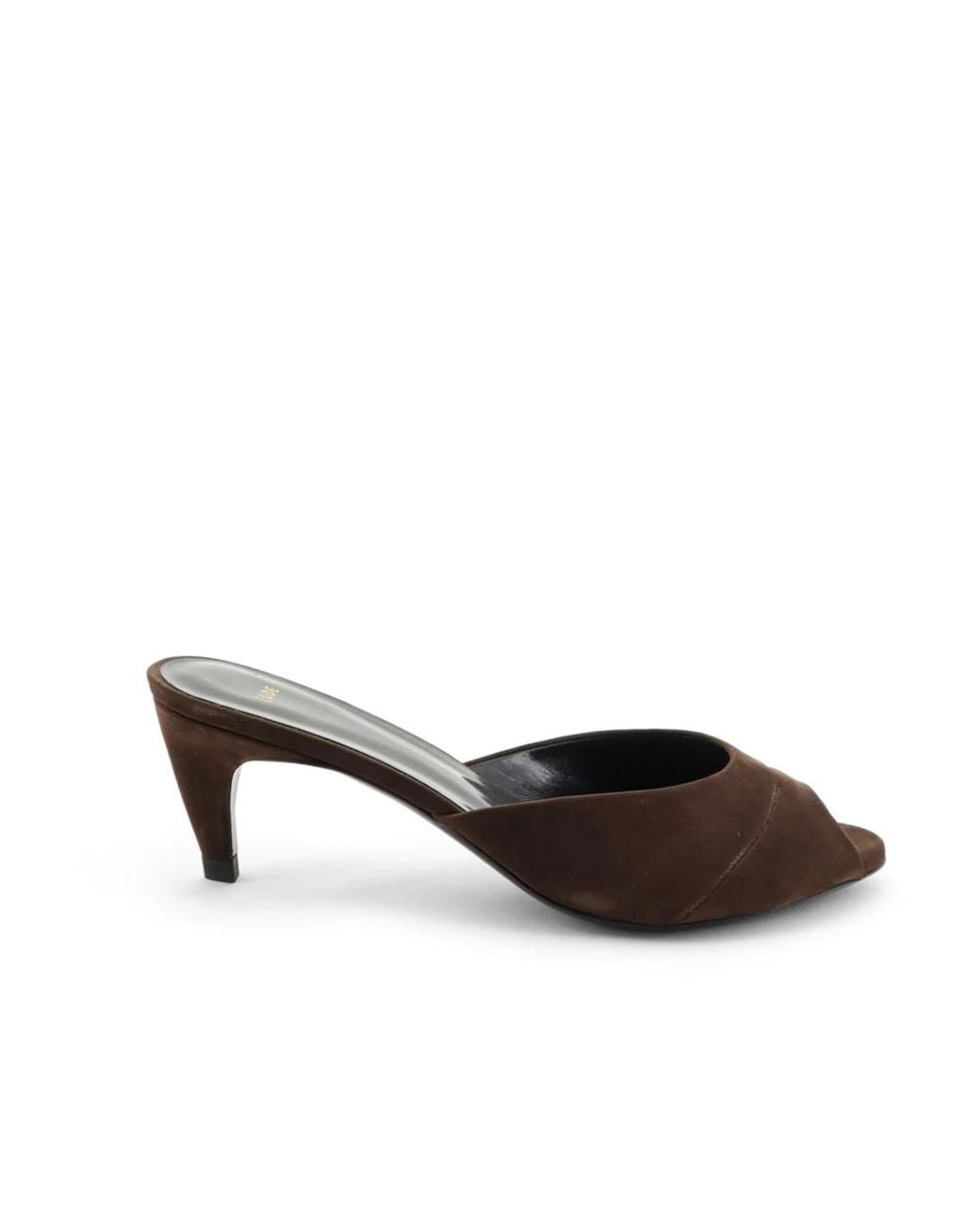 Jude Brown Heeled Mules