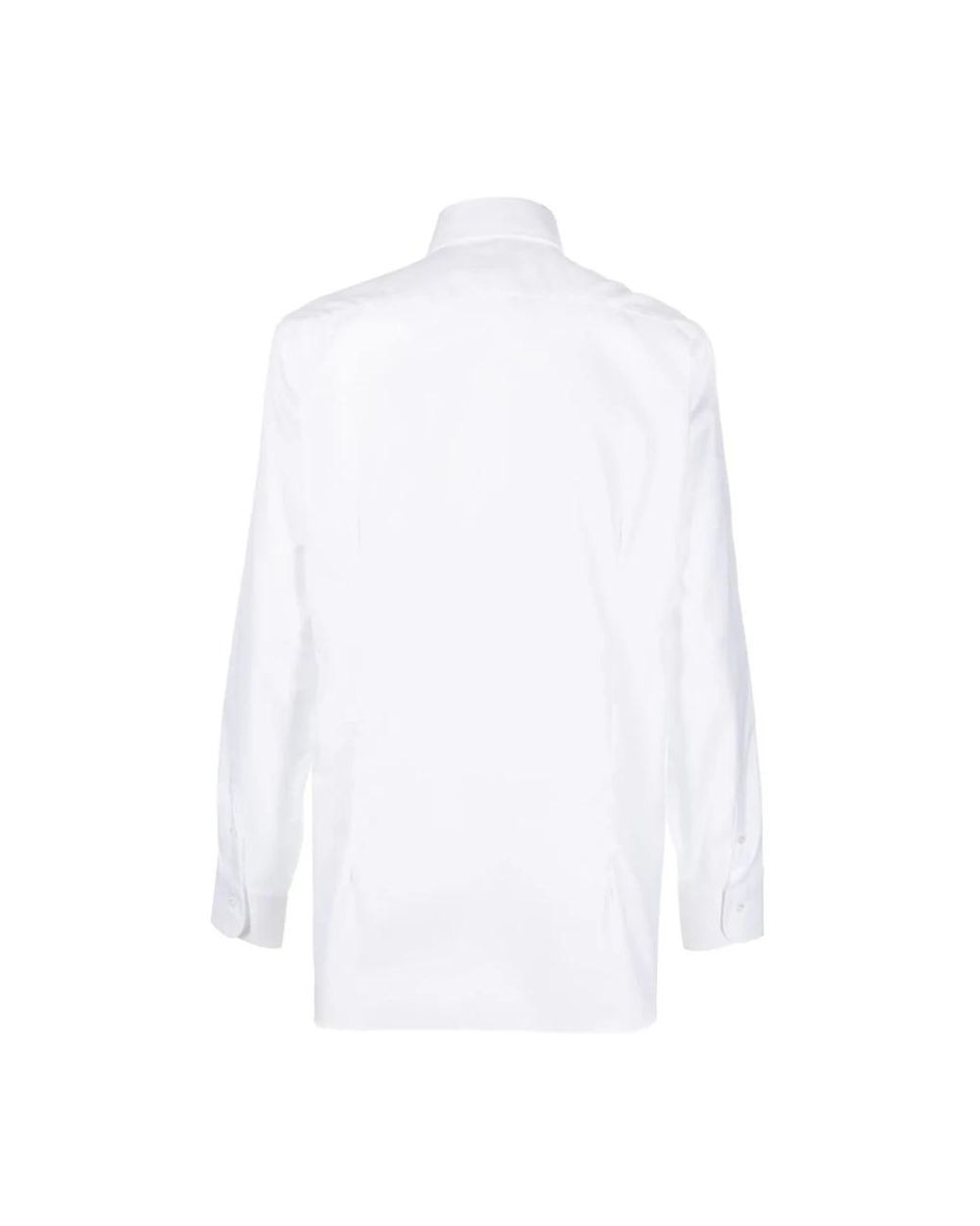 Barba Napoli White Formal Shirts for men