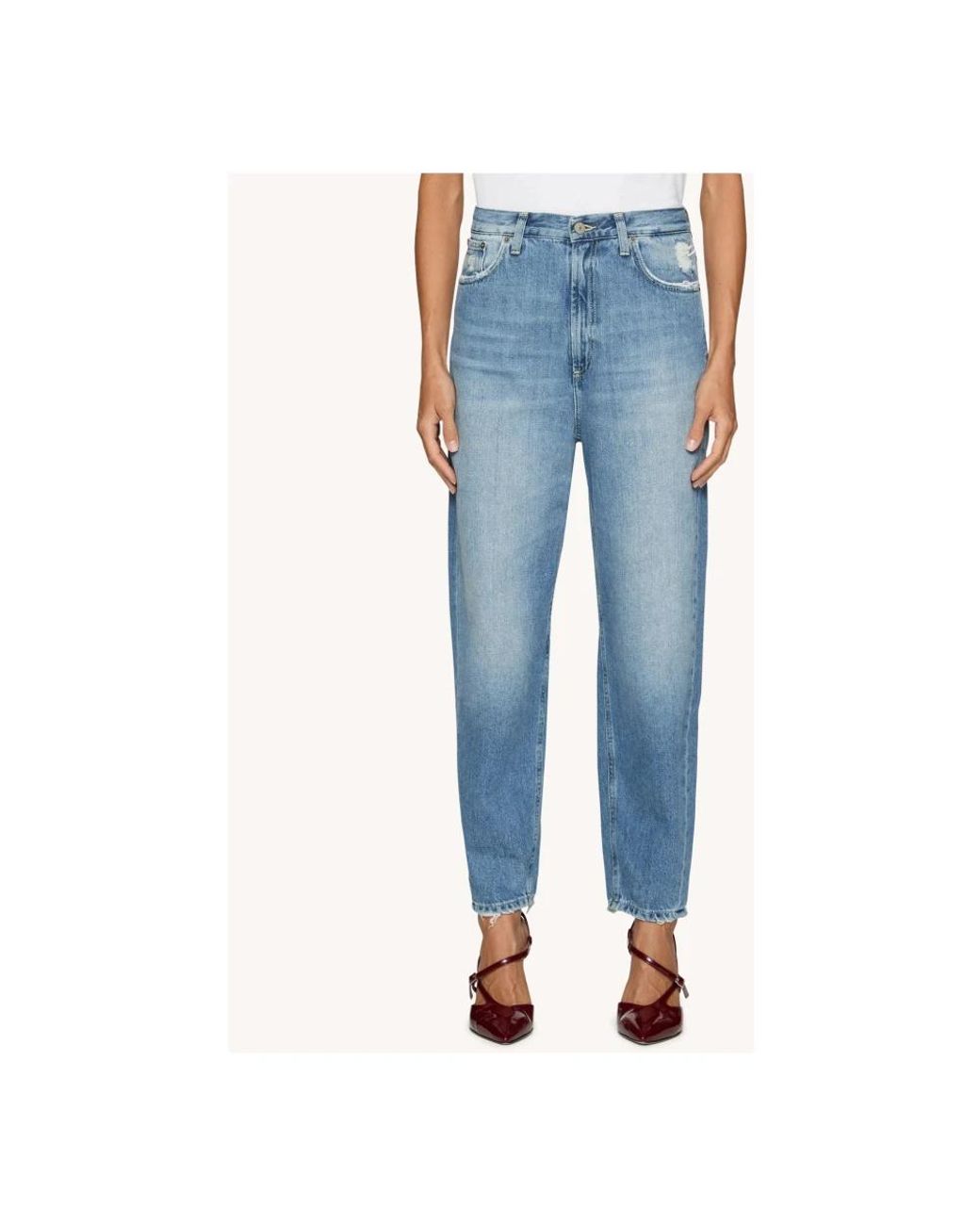 Dondup Blue Straight Fit Jeans