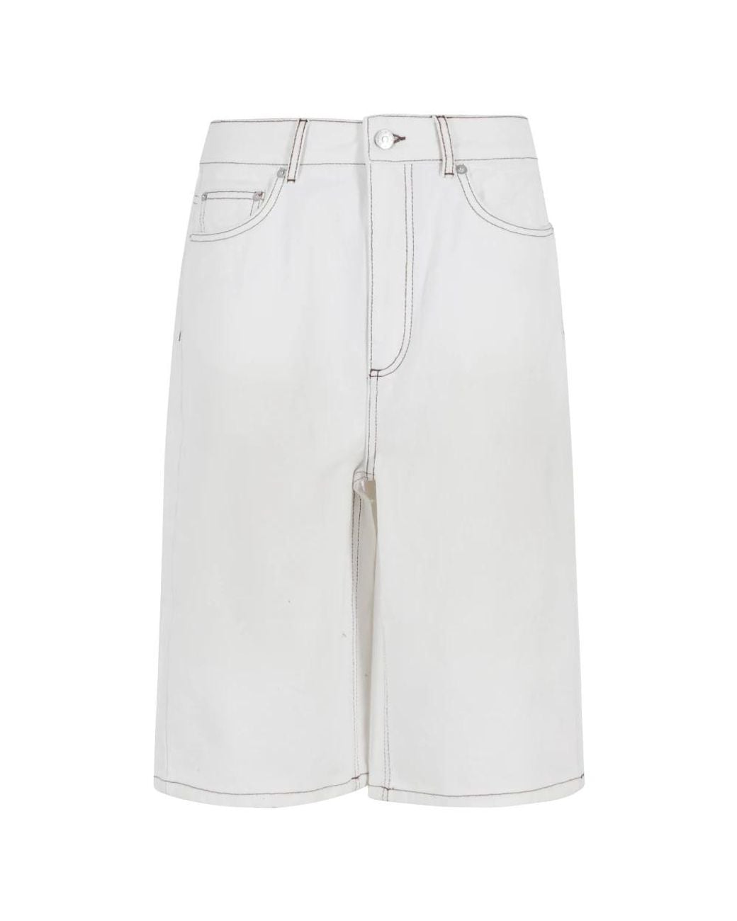 Birgitte Herskind White Denim Shorts