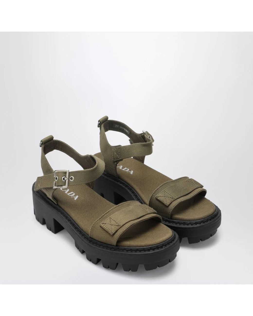 Prada Green High Heel Sandals