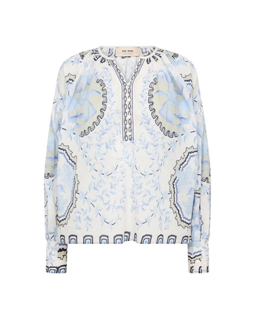 Mos Mosh Overhemden ,Veelkleurig ,Blouses in het Blue