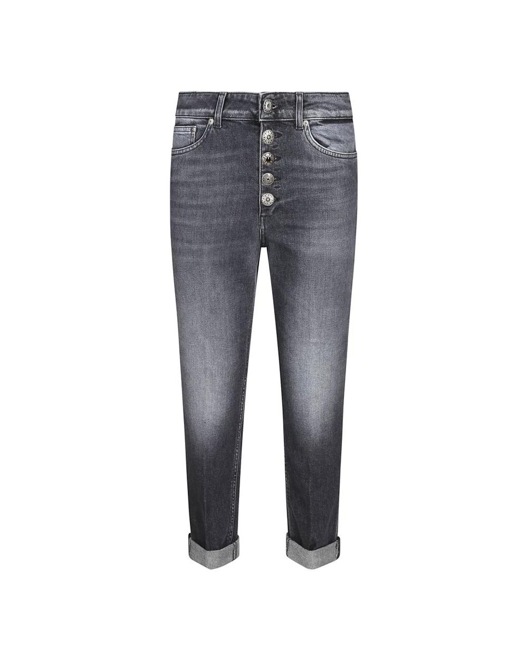 Dondup Gray Cropped Jeans