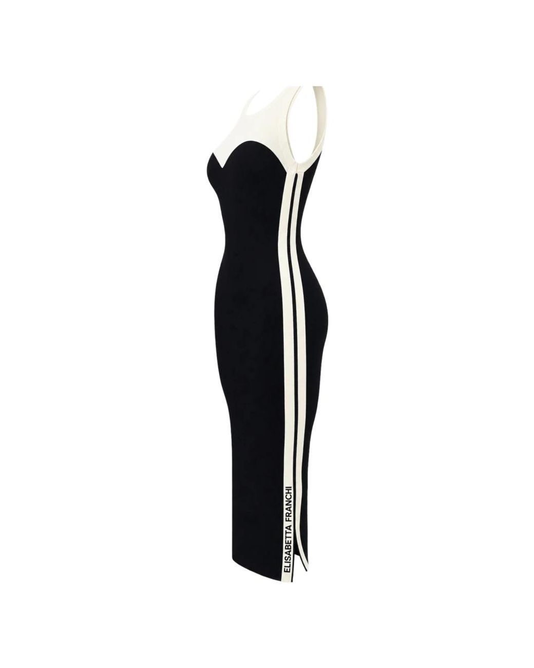 Elisabetta Franchi Black Midi Dresses