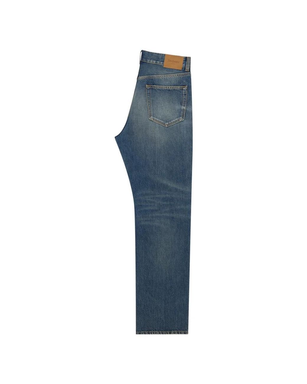 Saint Laurent Blue Straight Fit Jeans for men