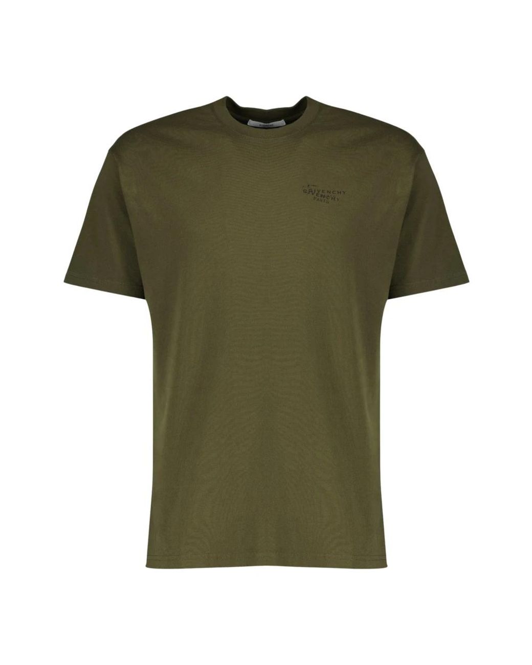 Givenchy Tops ,Groen ,Katoen Stamp Print Katoenen T-Shirt in het Green voor heren