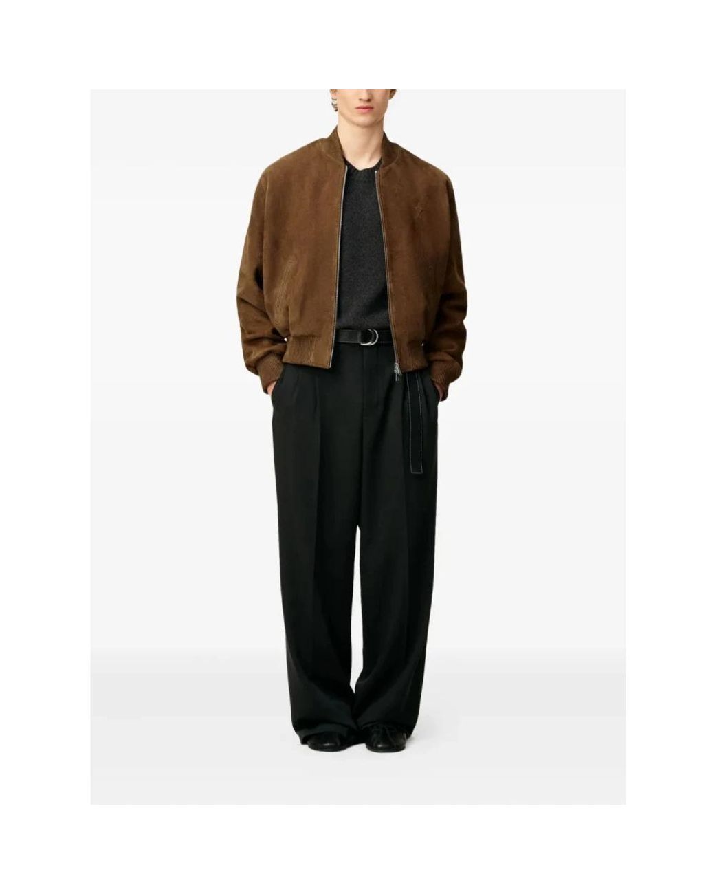 AMI Brown Bomber Jackets for men