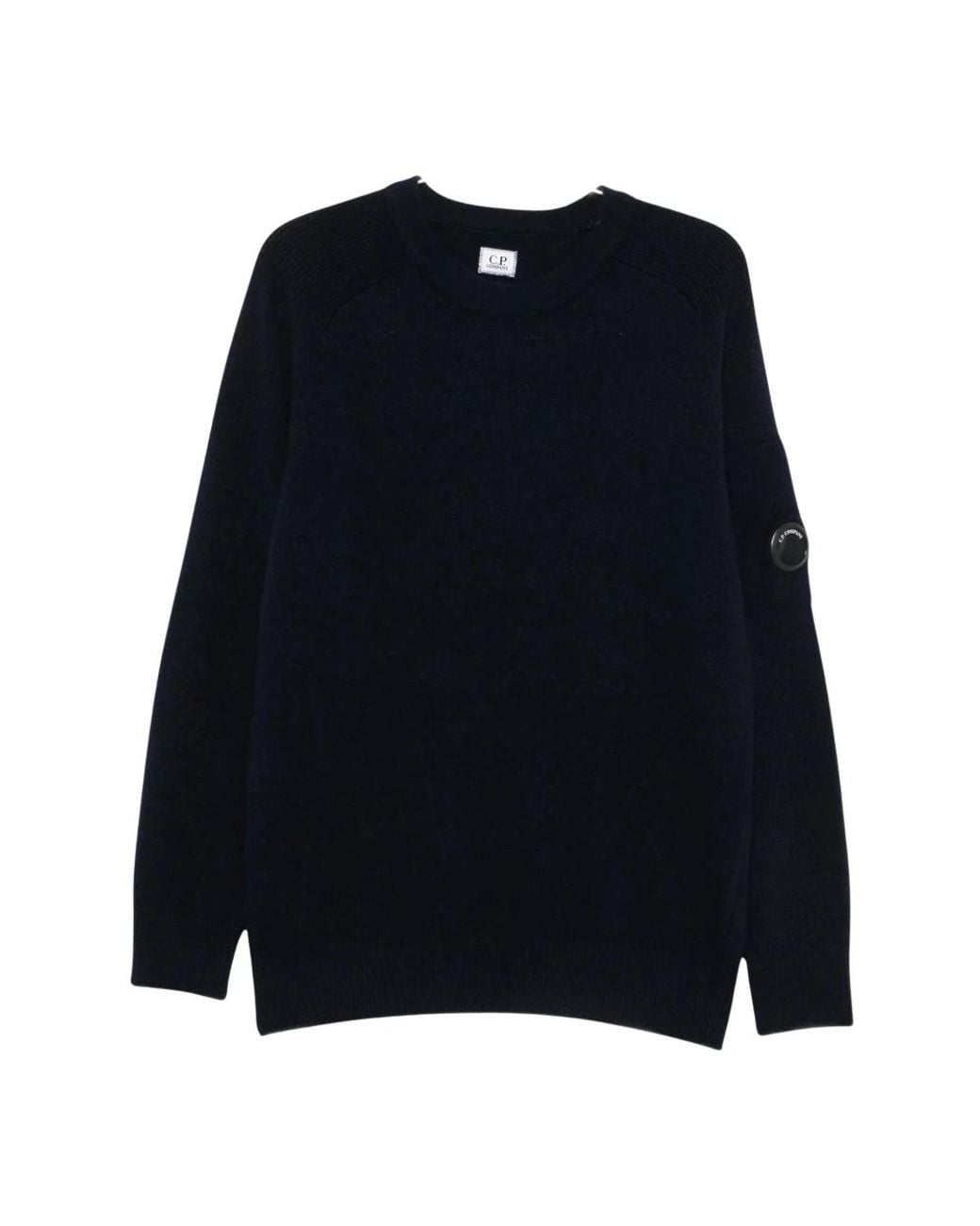 C P Company Blue Round-Neck Knitwear for men
