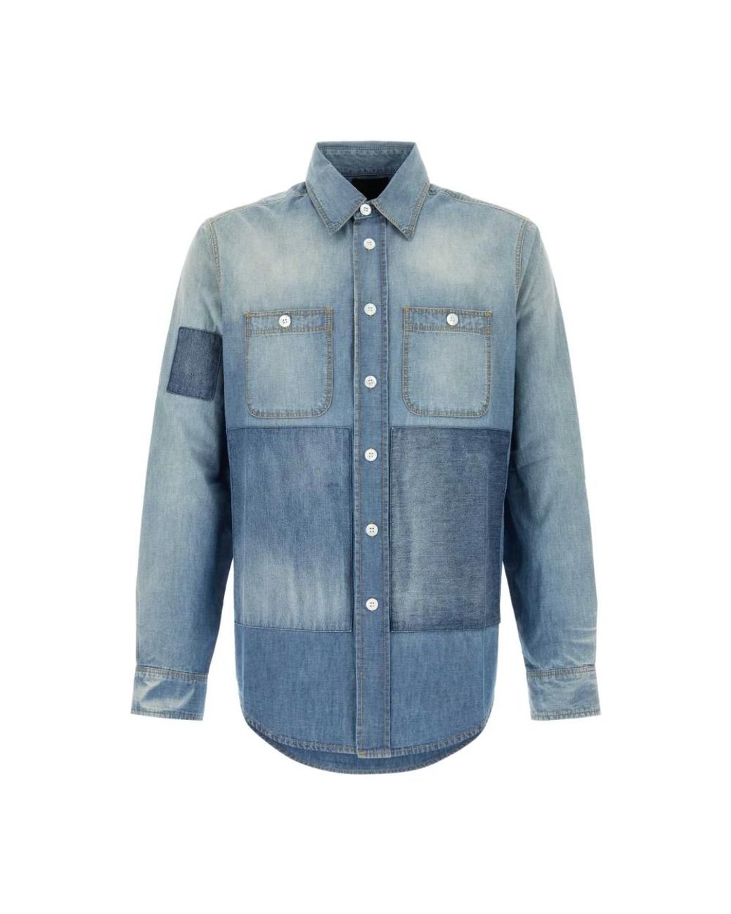 Givenchy Overhemden ,Blauw ,Denim Denim Shirt in het Blue voor heren