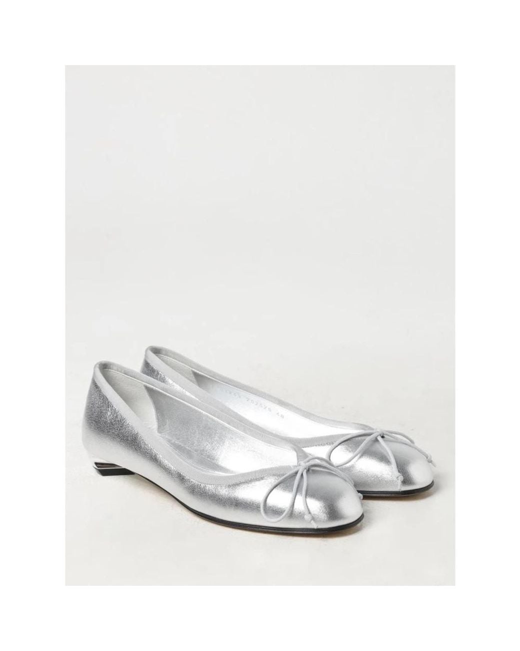 McQueen White Ballerina Shoes