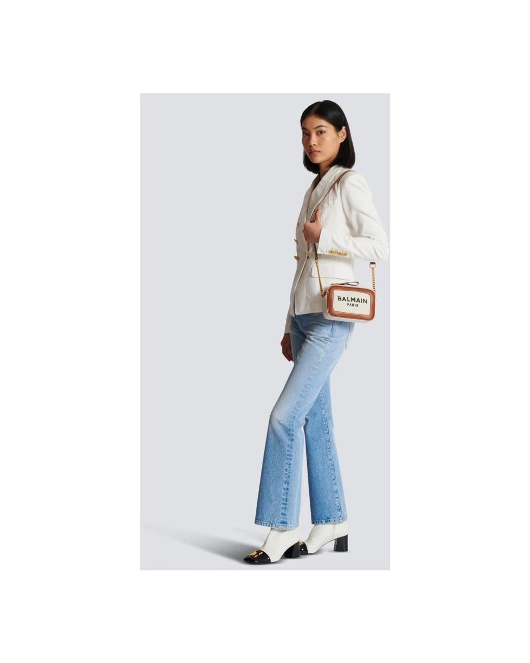 Balmain Brown Cross Body Bags