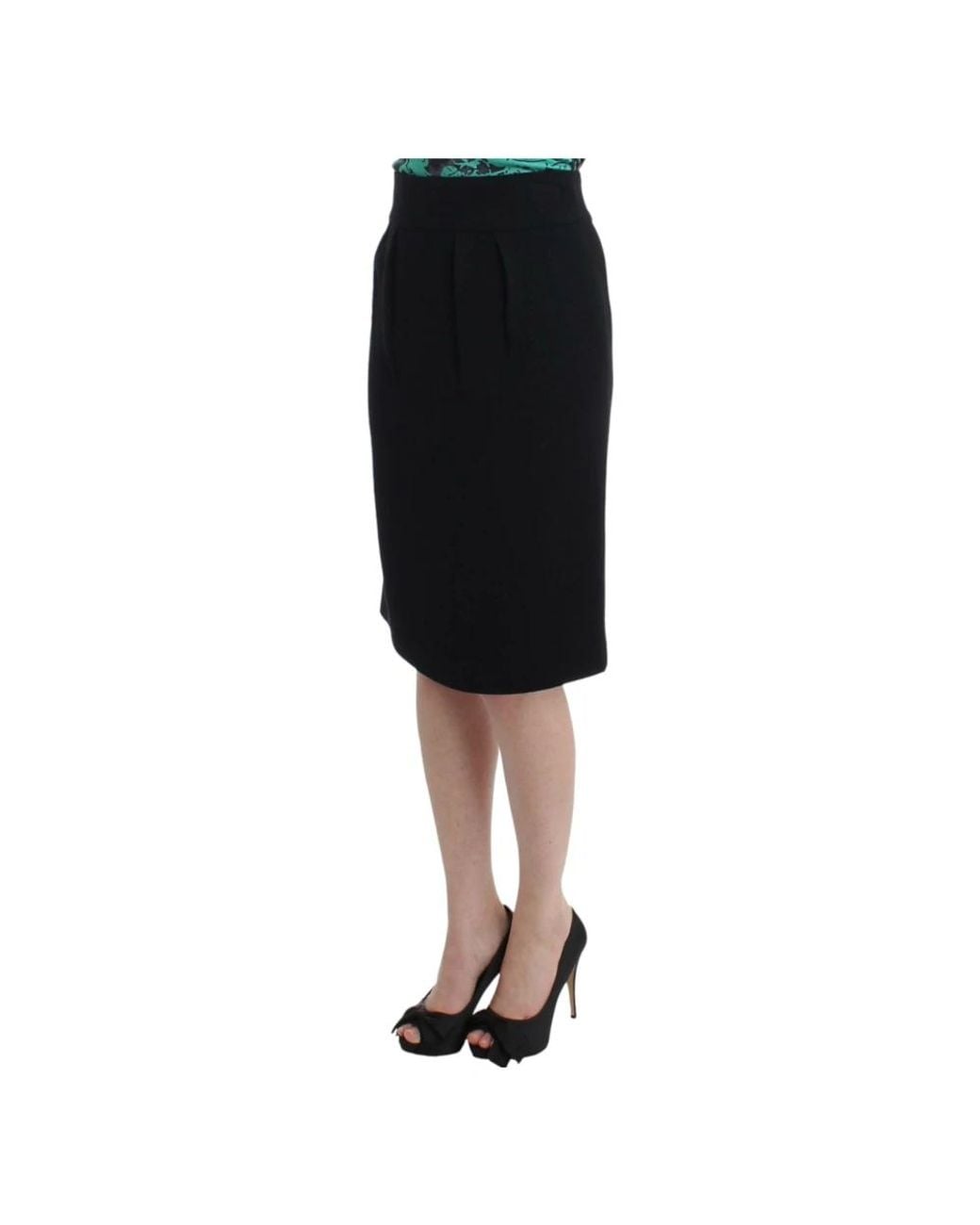 Roberto Cavalli Black Pencil Skirts