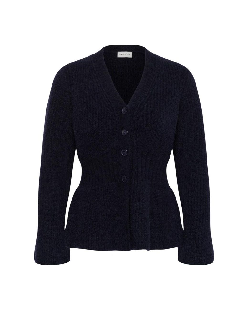 Part Two Gebreid Vest in het Blue