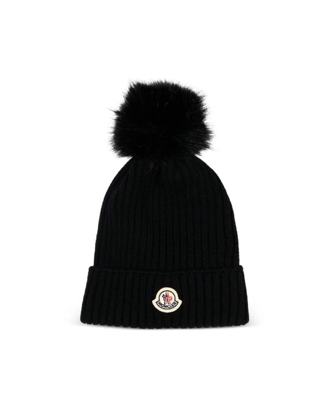 Moncler Wollmütze Mit Bommel in Black für Herren