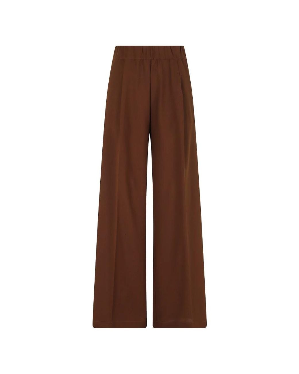 Semicouture Brown Wide Trousers