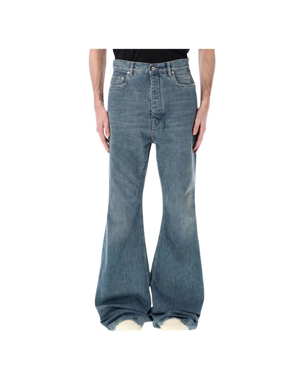 Rick Owens Blue Flare Jeans for men