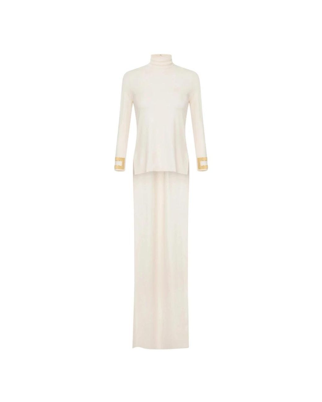 Elisabetta Franchi White Long Knitwear