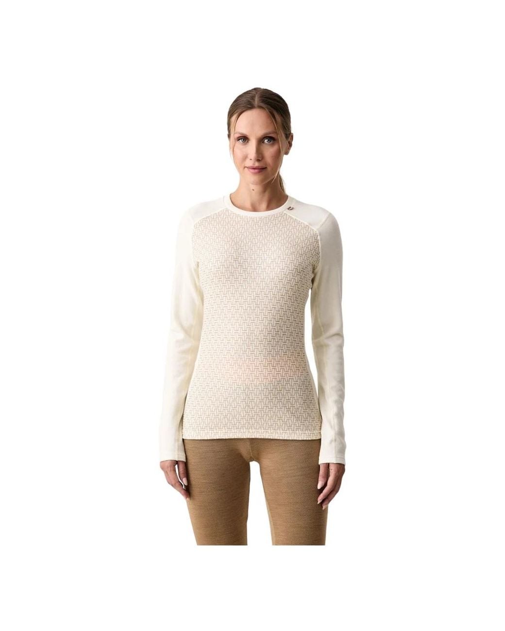 Long Sleeve Training Tops Helly Hansen de color Natural