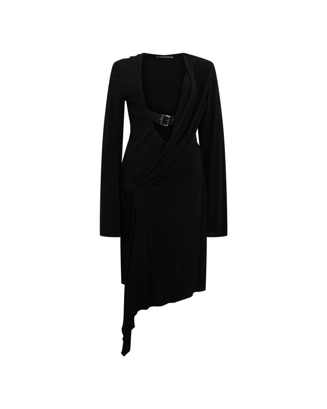 Alberta Ferretti Black Midi Dresses