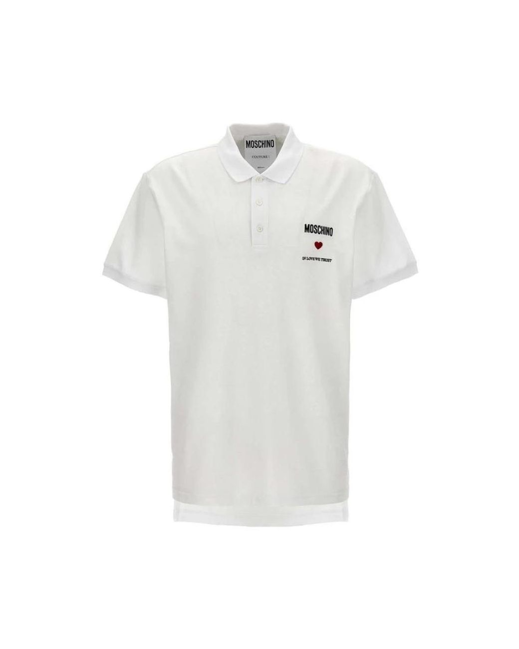 Moschino White Polo Shirts for men