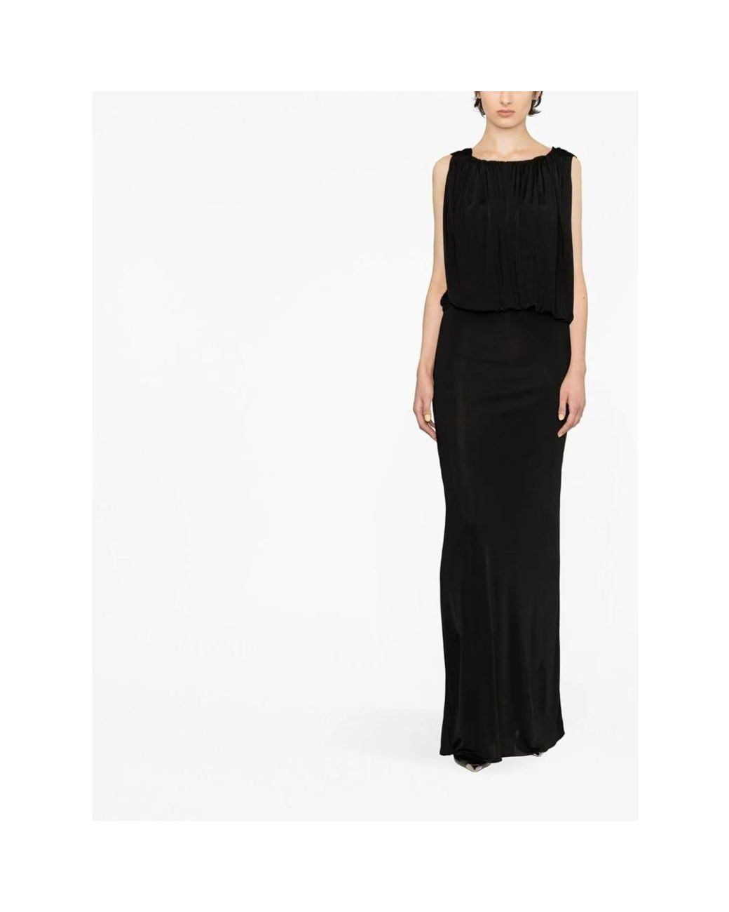 Saint Laurent Black Maxi Dresses