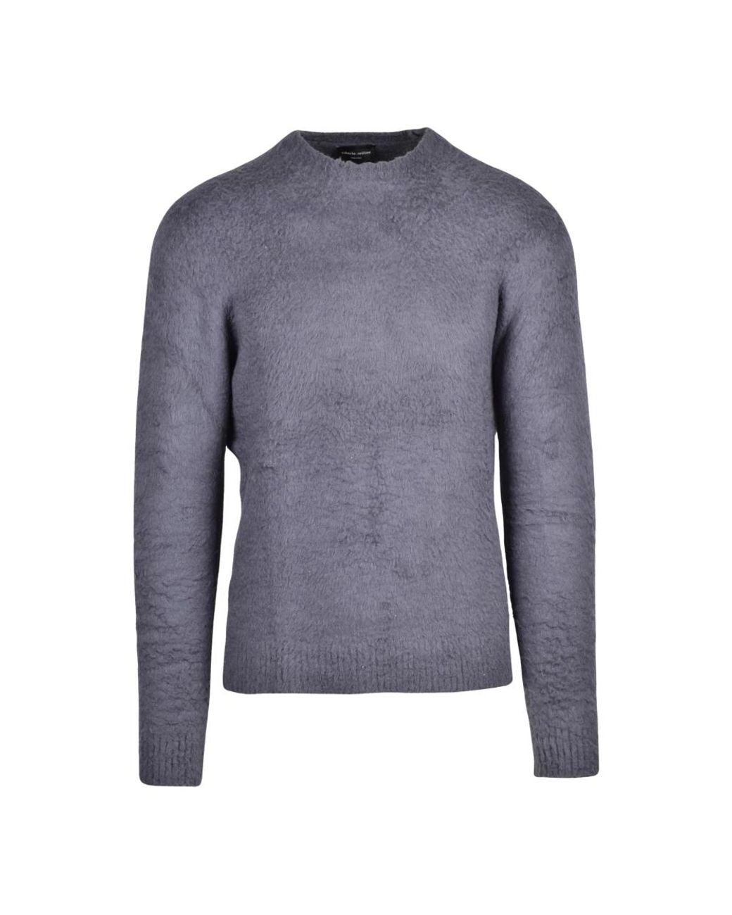 Roberto Collina Blue Round-Neck Knitwear for men