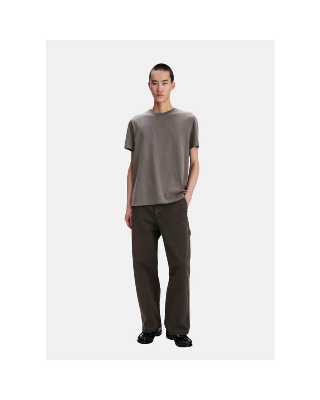 A.P.C. Gray Straight Trousers for men