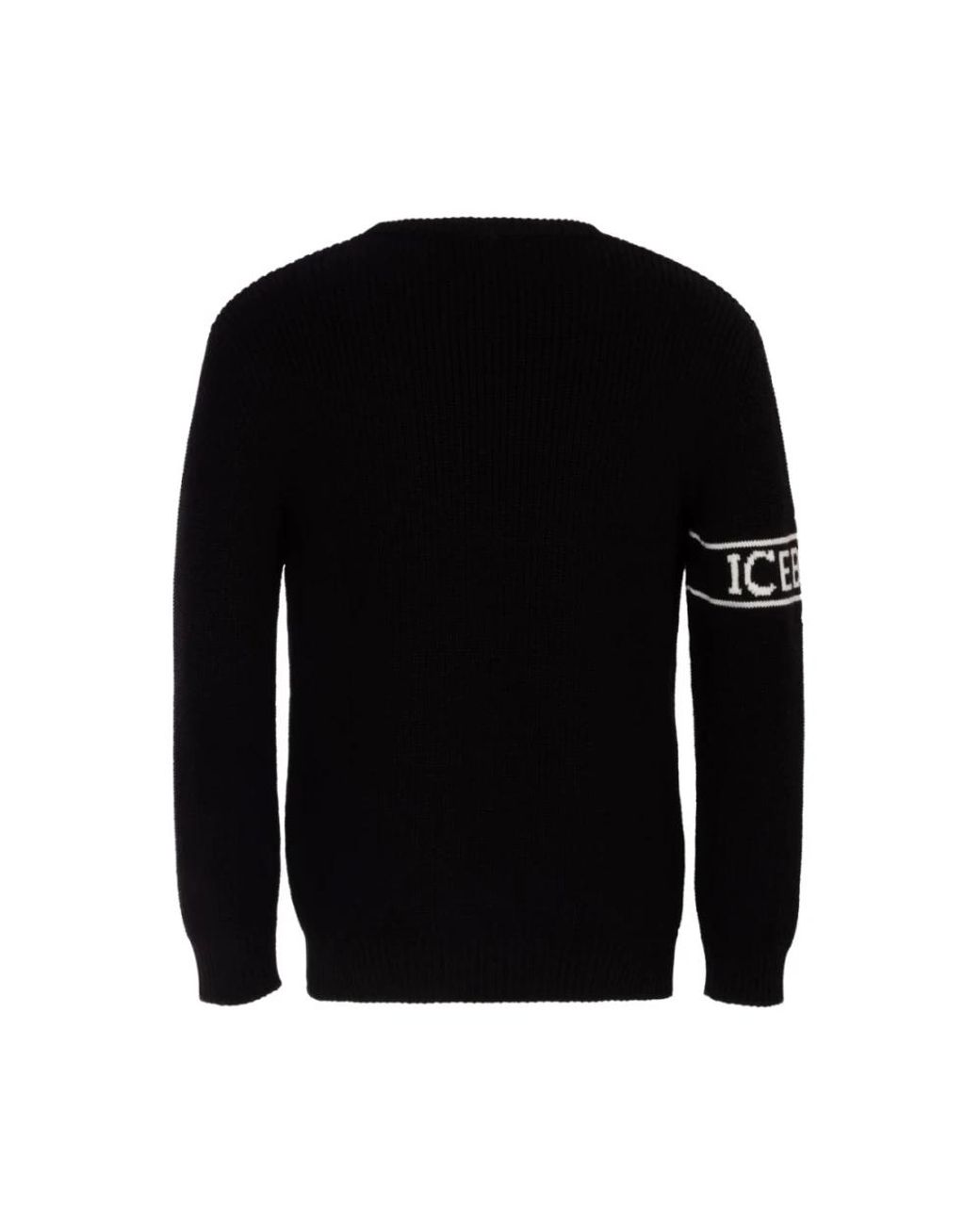 Iceberg Black Round-Neck Knitwear for men
