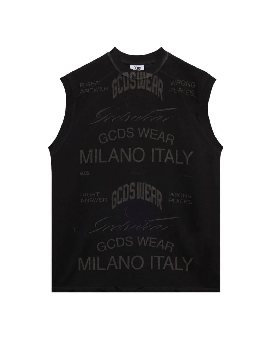 Gcds Black Sleeveless Tops for men