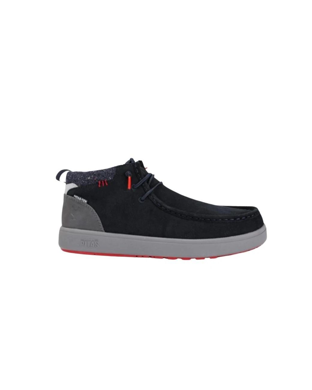WALK IN PITAS Black Lace-Up Boots for men
