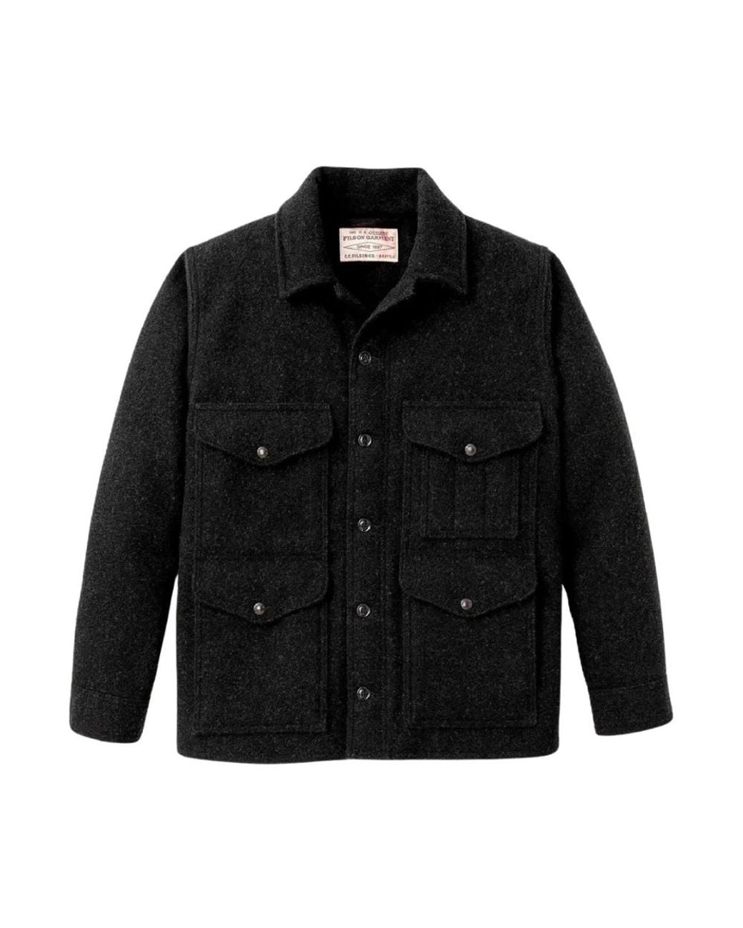 Filson Mackinaw Cruiser Jacket in het Black voor heren