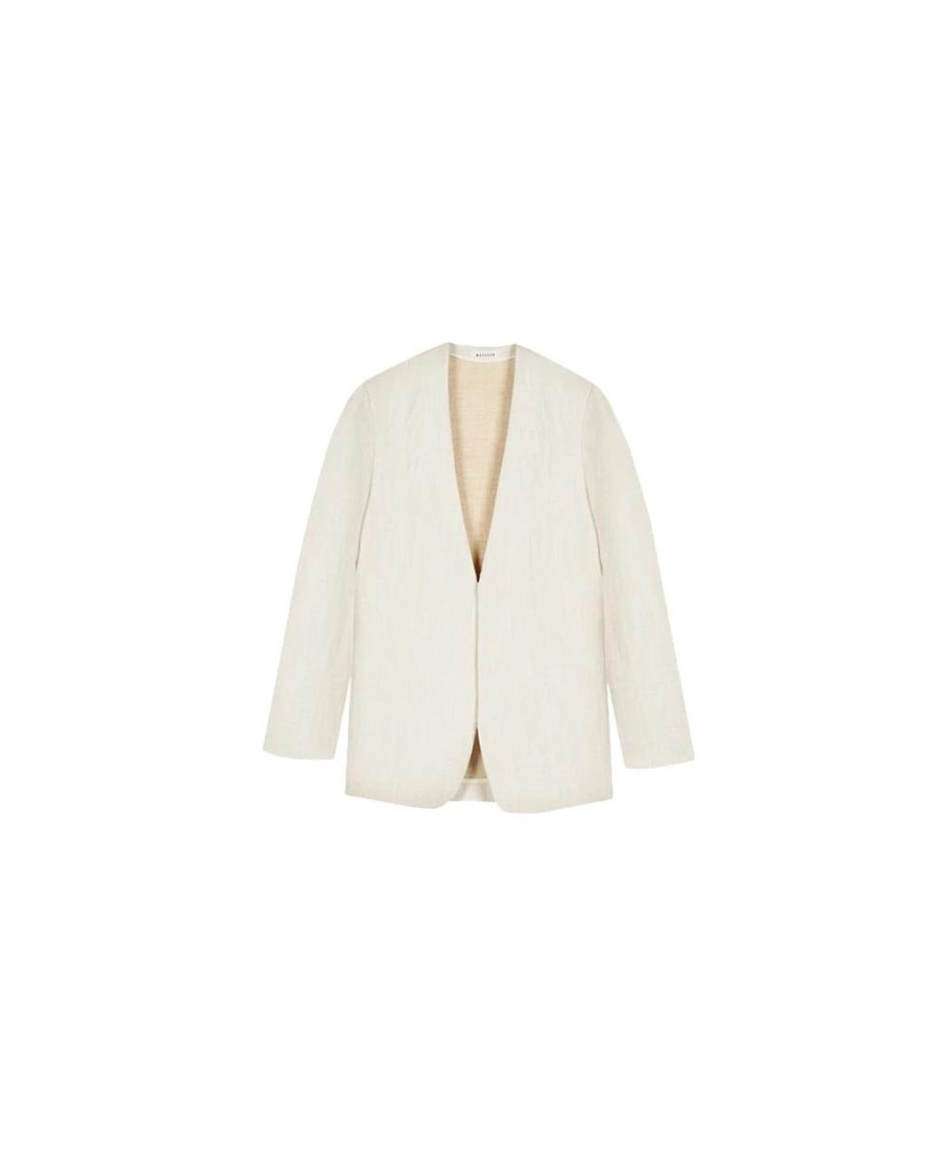 MASSCOB Jassen ,Wit ,Katoen Elegante Witte Blazer in het White