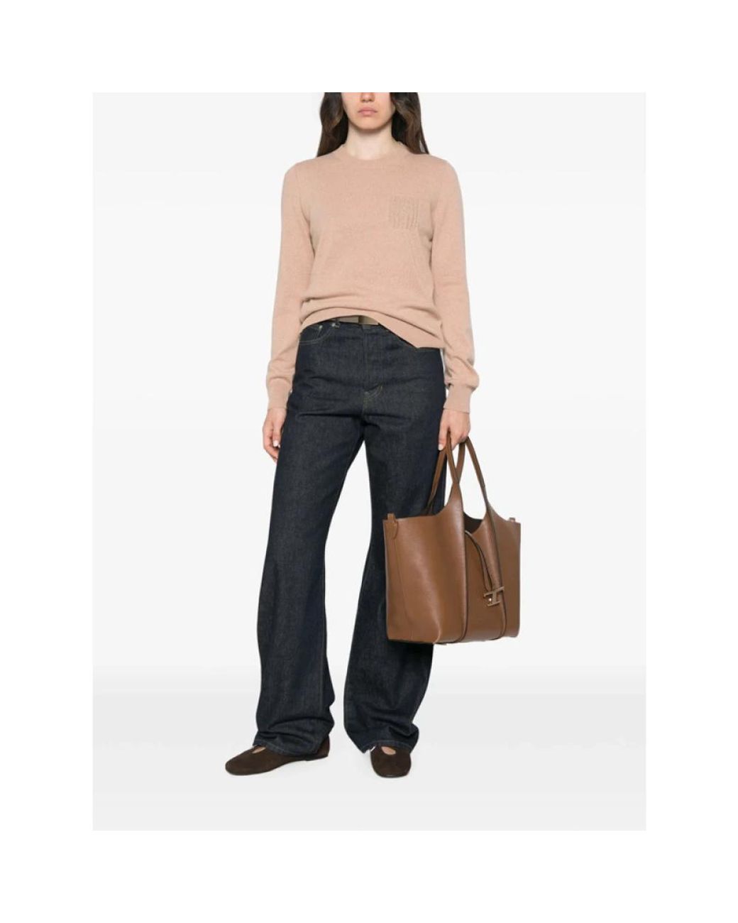 Peserico Natural Round-Neck Knitwear