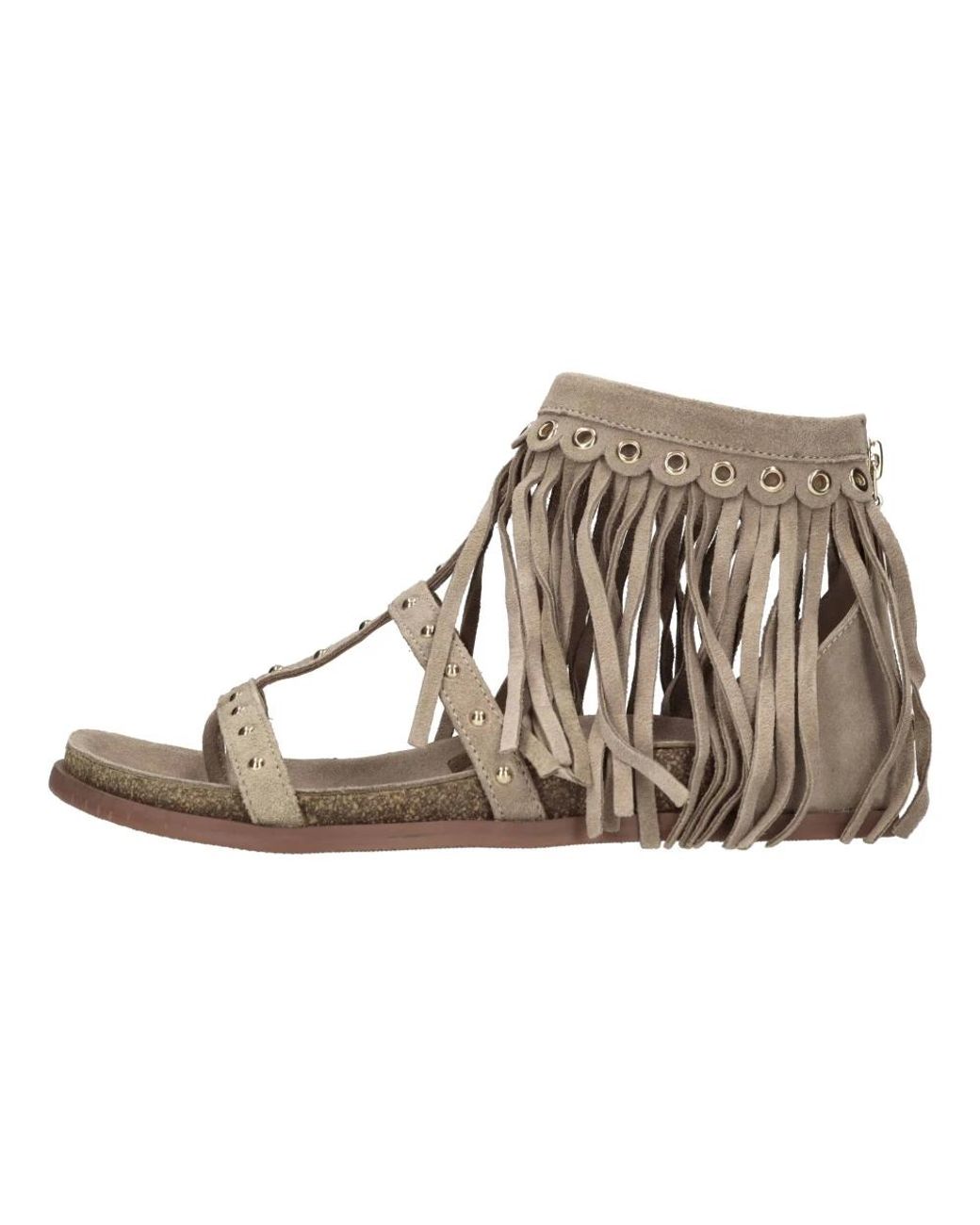 Emanuélle Vee Brown Flat Sandals