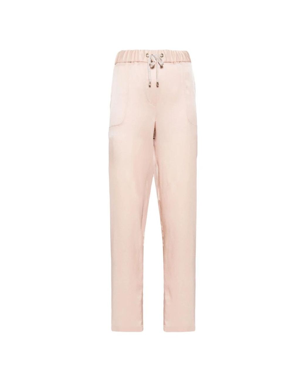 Lorena Antoniazzi Pink Straight Trousers