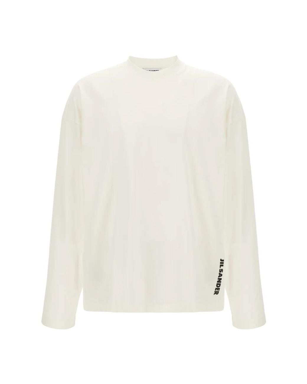 Jil Sander White Long Sleeve T-Shirts for men