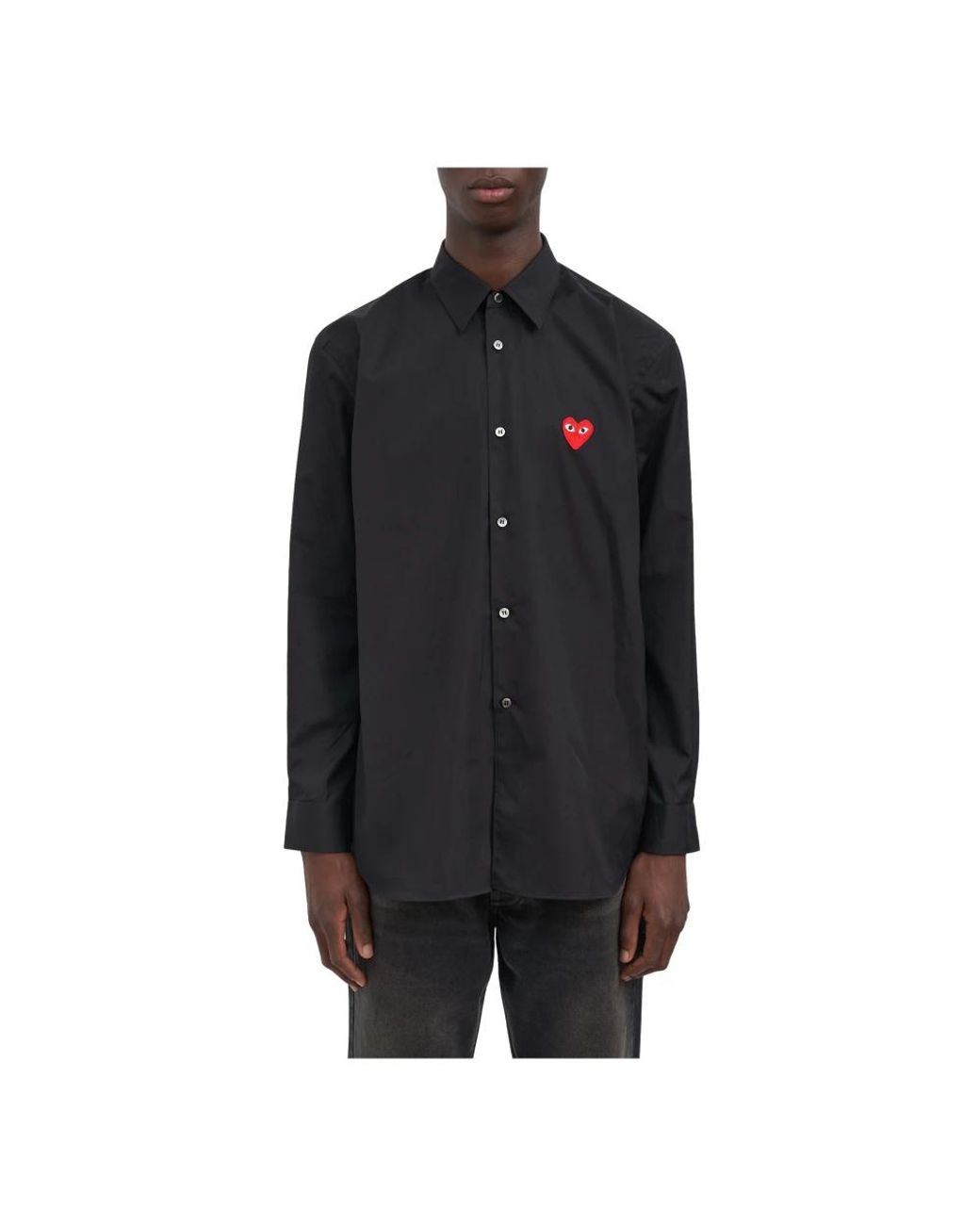 COMME DES GARÇONS PLAY Black Casual Shirts for men
