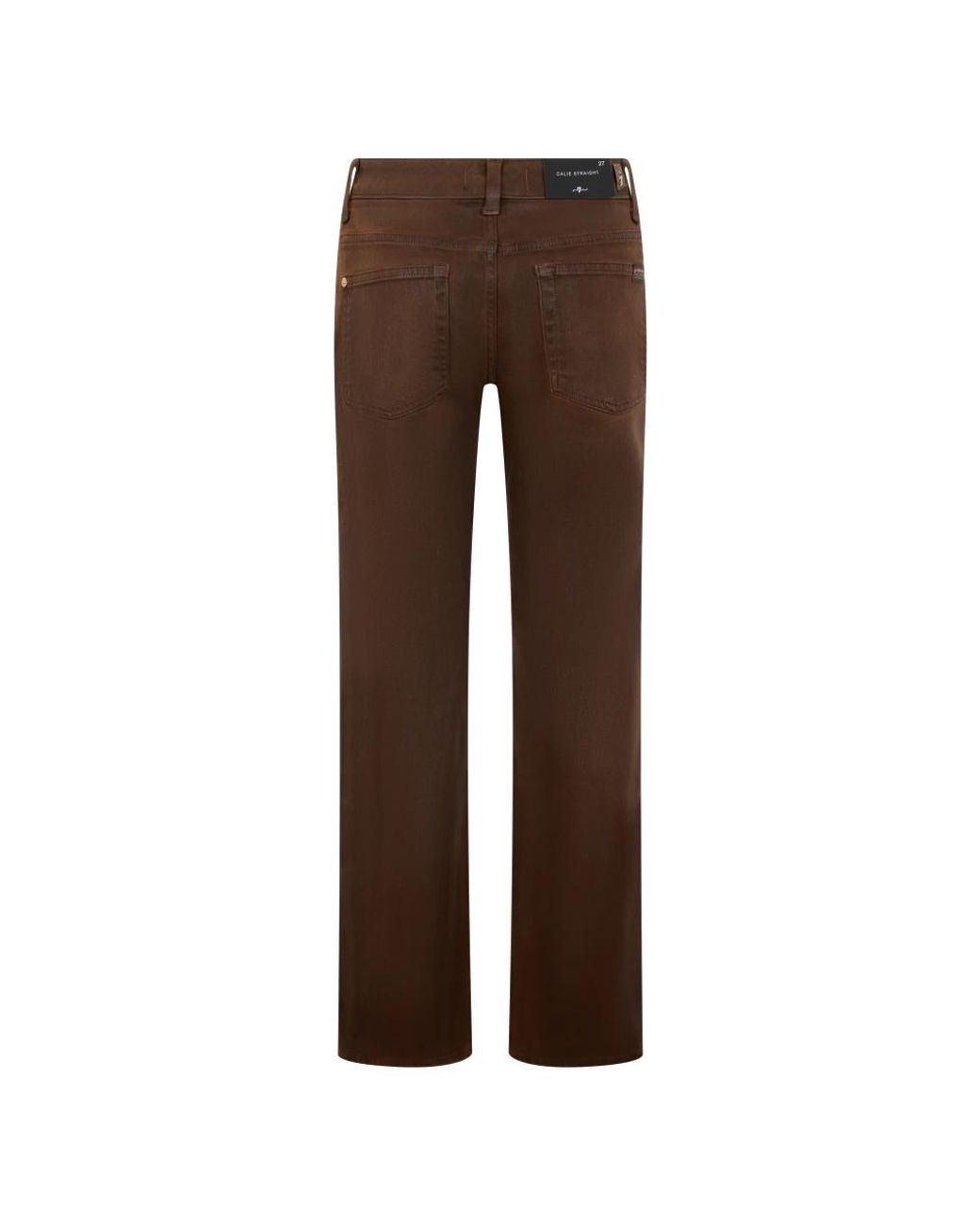 7 For All Mankind Brown Straight Fit Jeans