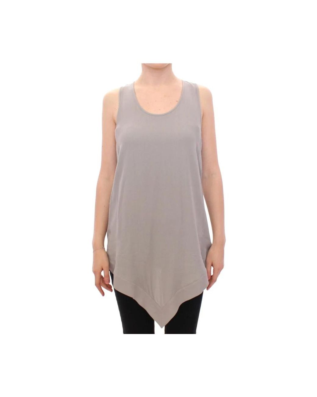Comeforbreakfast Gray Sleeveless Tops