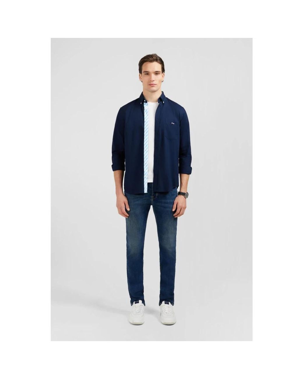 Eden Park Blue Casual Shirts for men