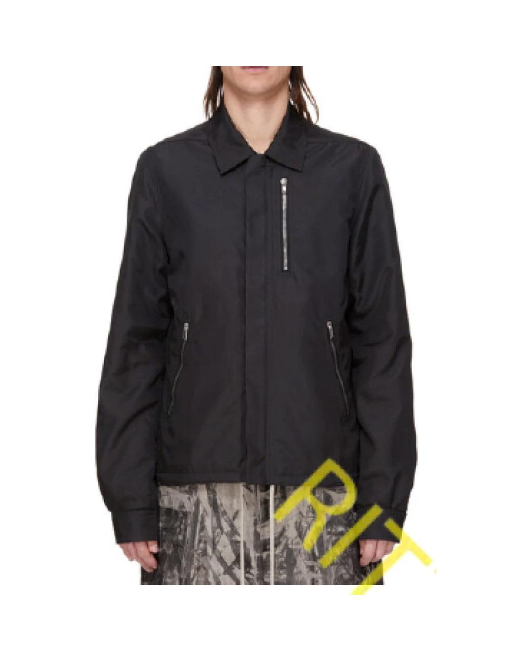 Rick Owens Black Light Jackets for men
