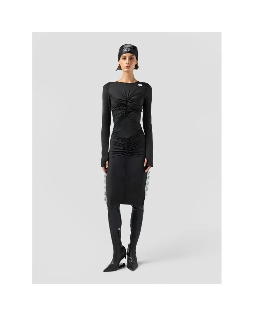 Midi Dresses Gcds de color Black