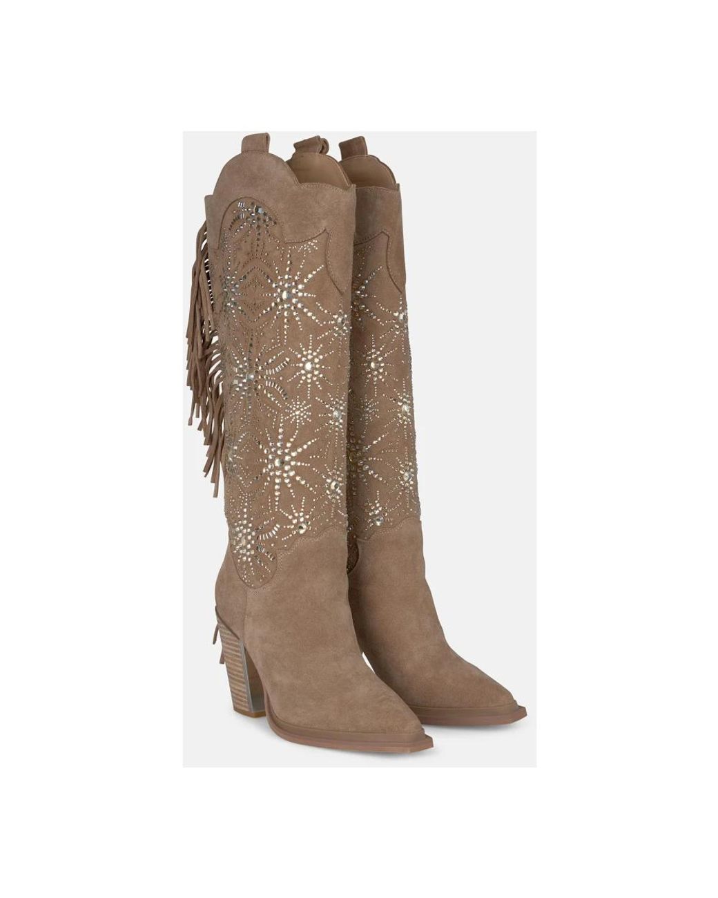 Alma En Pena. Brown Cowboy & Biker Boots